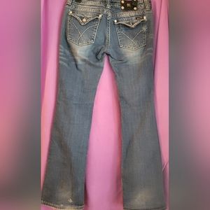 Original " Miss Me " Jean's, Used, has flaws shown in 4 Picture, See Descri